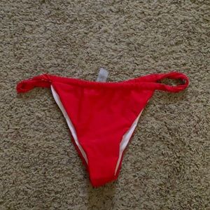 red bikini bottoms